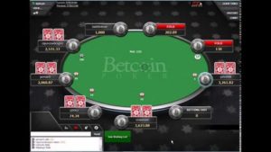 table de poker avec bitcoin